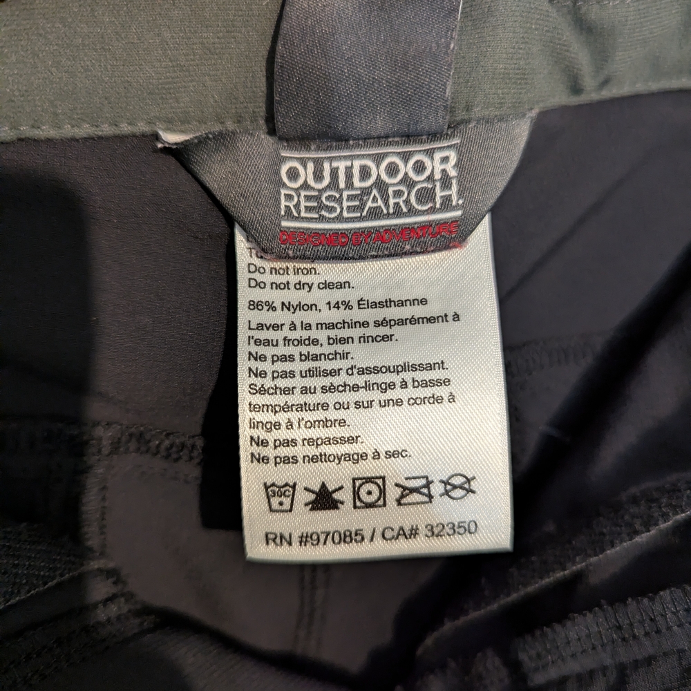 Outdoor Research Men's Black Shorts - Picture 4 of 5